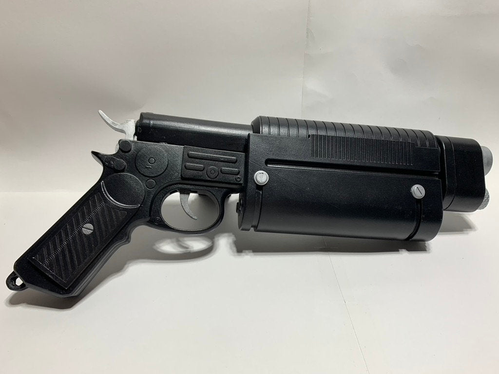 K-16 Bryar Blaster Prop Custom Replica, Non-Firing with Blaze Orange Barrel Plug