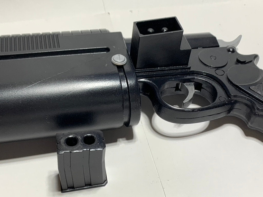 K-16 Bryar Blaster Prop Custom Replica, Non-Firing with Blaze Orange Barrel Plug